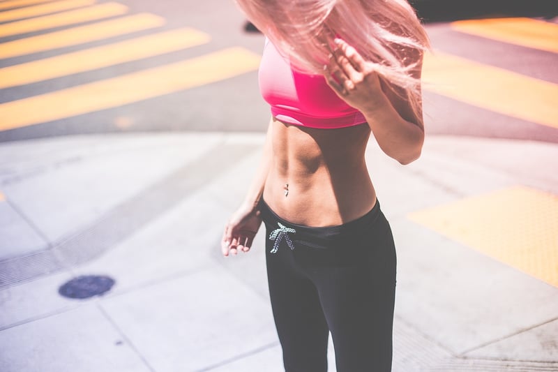 Woman doing Pilates